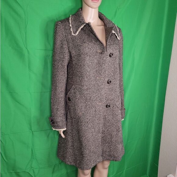 April May beautiful texture, classic Tweed coat. - Picture 11 of 13